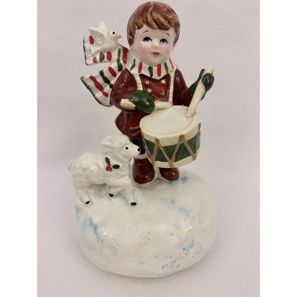 Otagiri Little Drummer Boy Music Box Angela Ackerman Japan 1970 working
